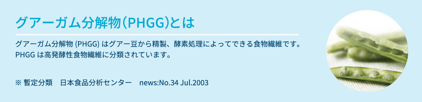 グアーガム分解物（PHGG）とは